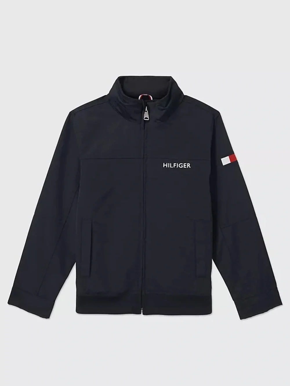 Tommy Hilfiger Boys Regatta Windbreaker Navy Blue Jacket Size L 12-14 Raincoat